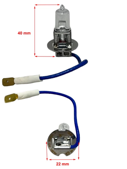 H3 12V 55W Halojen Kablolu Far Ampulü - 2