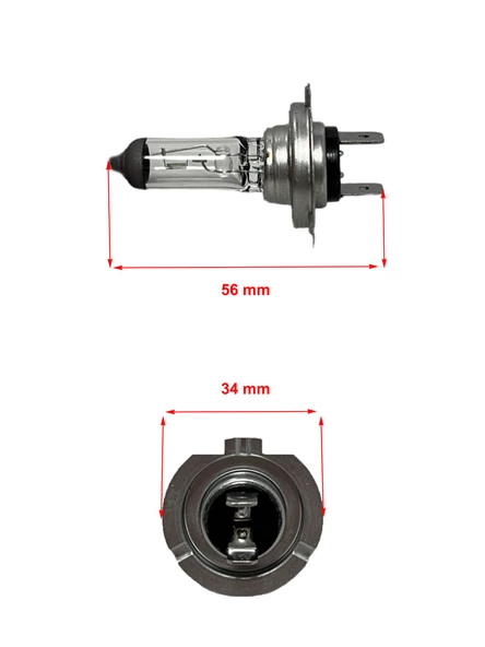 H7 12V 55W PX26D Universal Sis, Far Ampulü - 2