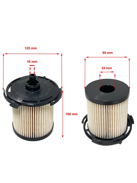 Ford Transit (2.2 Tdci 74-92-100-103-114 Kw) 2006-2014 Yakıt Filtresi (Yerli) - Resim 2