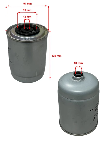 Ford Transit (2.5 D 51-55-56-63-74-85 Kw) 1994-2000 Yakıt Filtresi - Resim 2