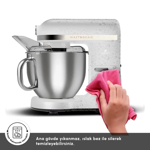 Karaca Chef Pro Çift Kollu 5 Lt 6 Hız Kademeli 1500 W Güçlü Motor Hamur Yoğurma & Mutfak Şefi - 6