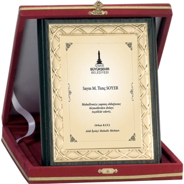 ODAK KUPA - Ahşap Plaketler - PL-057-M B - 15x20 cm