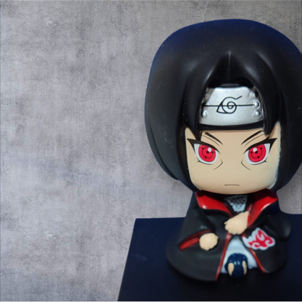 Anime Uchiha İtachi Oturan Mini Figür 10cm - 3
