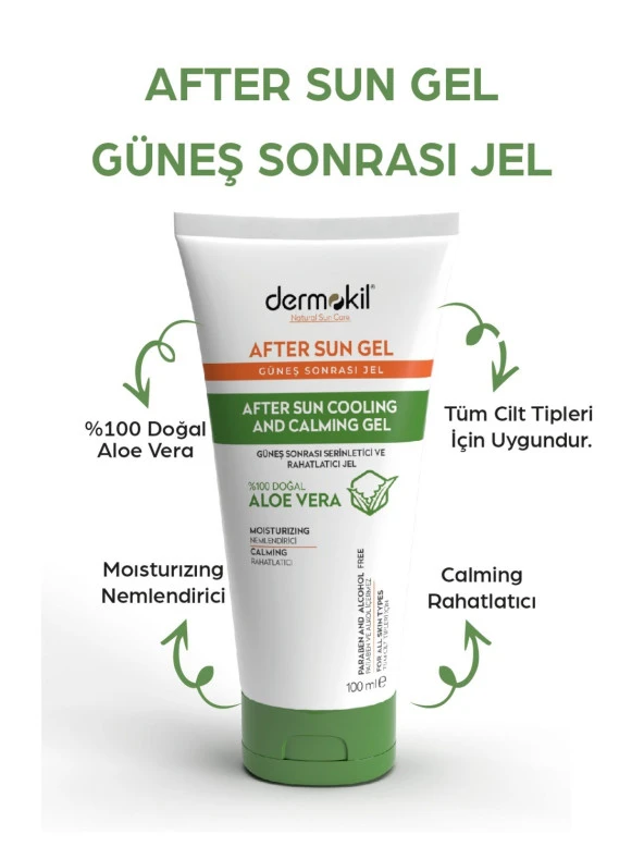 Dermokil After Sun Gel-Güneş Sonrası Serinletici ve Rahatlatıcı Jel 100 ml - 2