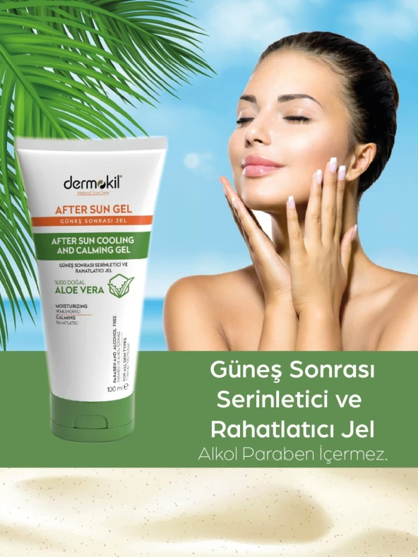 Dermokil After Sun Gel-Güneş Sonrası Serinletici ve Rahatlatıcı Jel 100 ml - 3