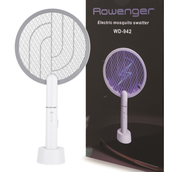 Rowenger WD-942 USB Şarjlı Uv Işıklı Elektrikli Sivrisinek Öldürücü Raket Sinek Öldürücü Sineksavar Lamba