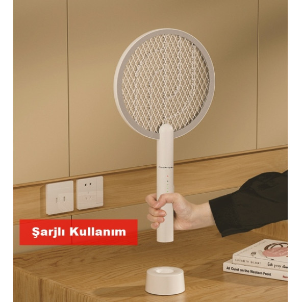 Rowenger WD-942 USB Şarjlı Uv Işıklı Elektrikli Sivrisinek Öldürücü Raket Sinek Öldürücü Sineksavar Lamba - 2