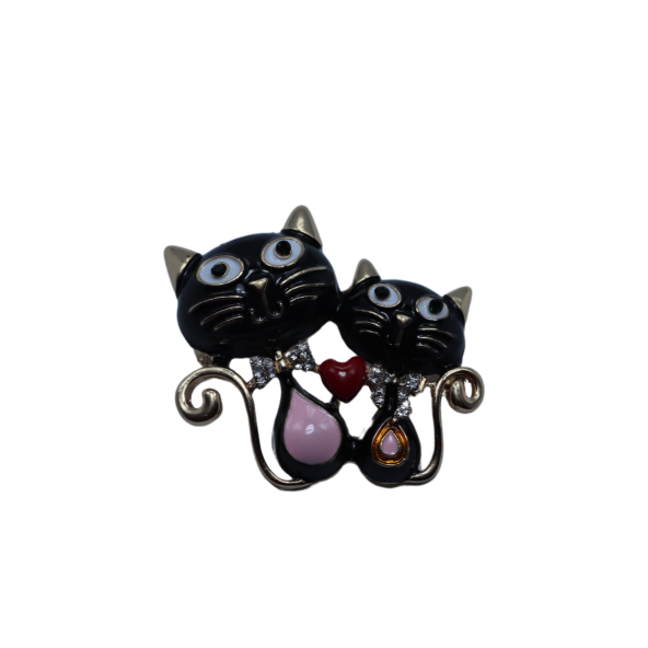 Bastet Anne Kız Kediler Broş Yaka İğnesi - 3