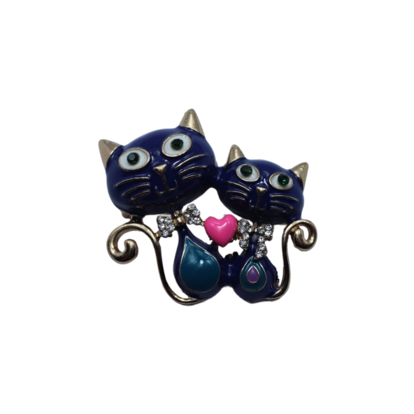 Bastet Anne Kız Kediler Broş Yaka İğnesi - 3