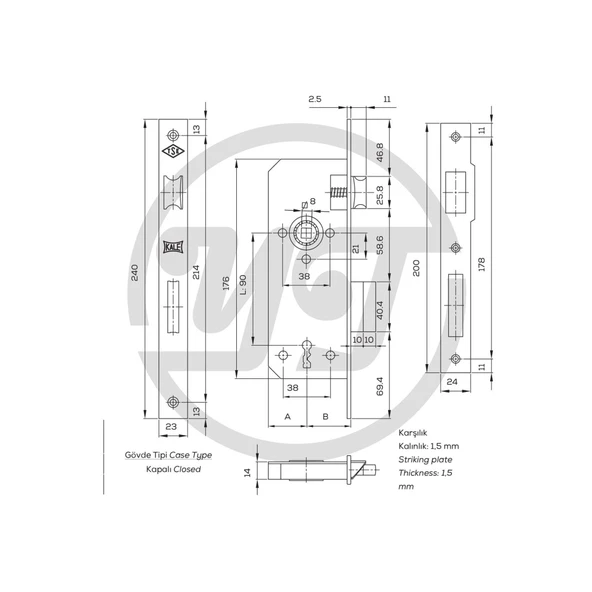 Kale Kilit Nikel 169 Rwc 40 Mm - 4
