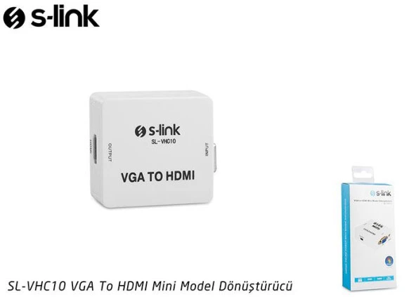 S-Link VGA To HDMI Mini Model Dönüştürücü - 4