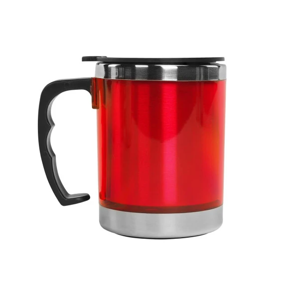 S-link Kırmızı 330ML İç Dış Paslanmaz Çelik Kupa - 2