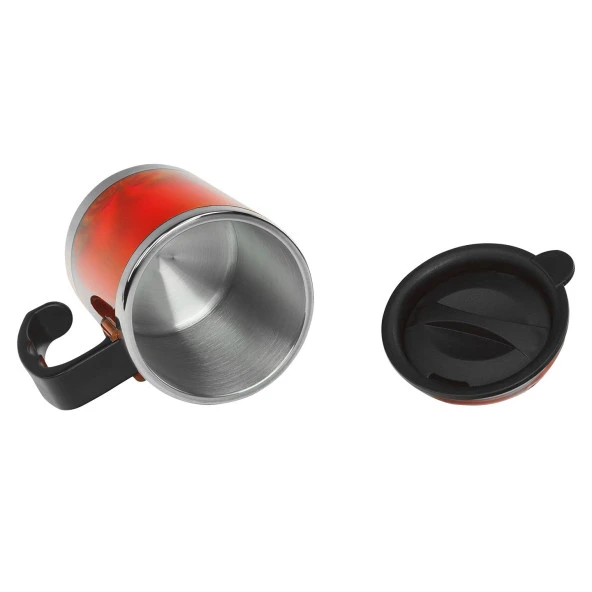 S-link Kırmızı 330ML İç Dış Paslanmaz Çelik Kupa - 3