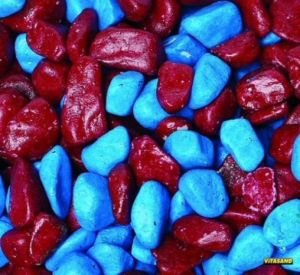 Vitasand REF-183 Bordo Mavi Fanus Çakılı 350 gr ürün görseli