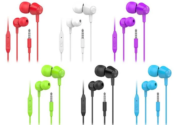 S-link Kulak İçi Mikrofonlu Kulaklık 30 Lu Paket Karışık Renk - 3