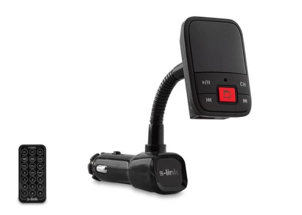 S-link Hafızasız MP3 Transmitter 2.1 Amper Usb Şarj Portlu Usb Micro Sd Kart Destekli Kumandalı