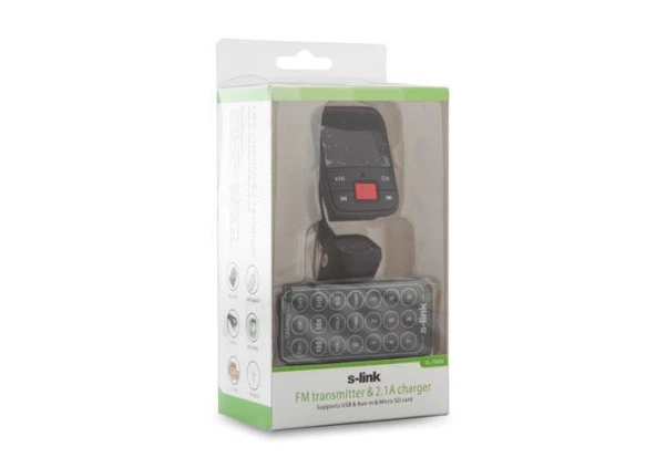 S-link Hafızasız MP3 Transmitter 2.1 Amper Usb Şarj Portlu Usb Micro Sd Kart Destekli Kumandalı - 4