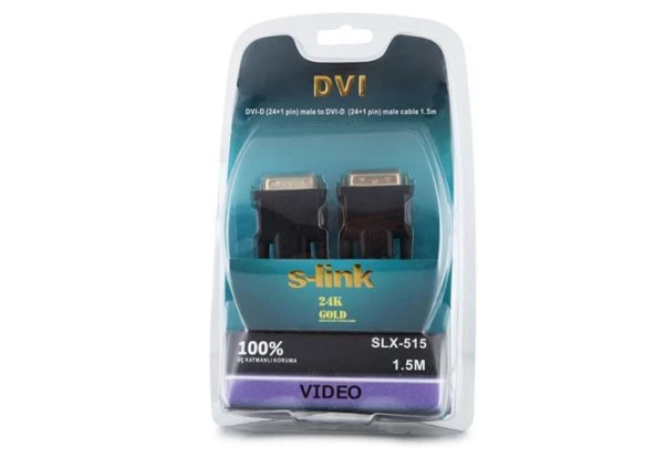 S-link 24+1 M/M 1.5 Metre DVI Kablosu - Resim 3