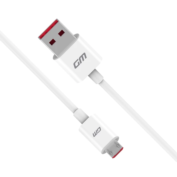 General Mobile GM 8 Go / GM 9 Go Micro USB Orijinal Şarj ve Data Kablosu Beyaz (Telpa) - 2