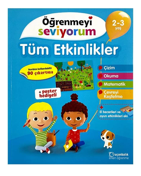 2-3 Yaş Öğrenmeyi Seviyorum Tüm Etkinlikler Uçanbalık Yayınları