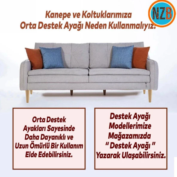 Ahşap Mobilya Koltuk Kanepe Sehpa Masa Ayağı Ayakları M8 Civatalı 25 cm + Bağlantı Aparatlı 8'li Set - 10