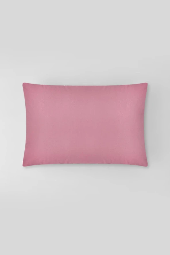 Plain 2'li Pamuklu Yastık Kılıfı 50X70 Cm - Pembe