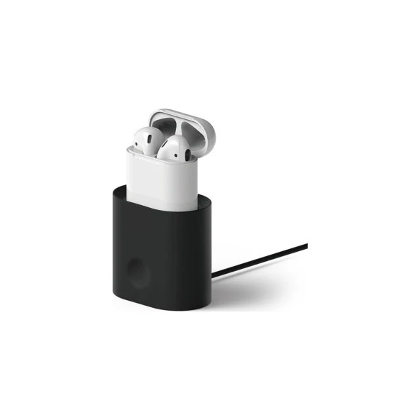 Vendas Airpods Dock Masa Üstü Şarj İstasyonu - Siyah