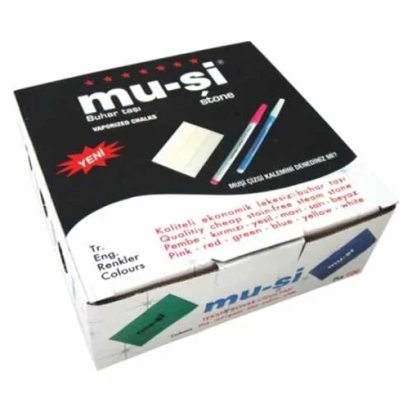 Mu-Şi Buhar İle Uçan Çizgi Taşı (100 lü Paket)