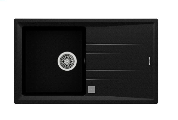 Teka Stone 50 B-Tg Granit Evye Metalik Siyah Renk