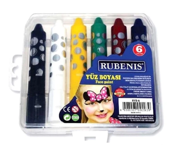 Rubenis Yüz Boyası 6Lı
