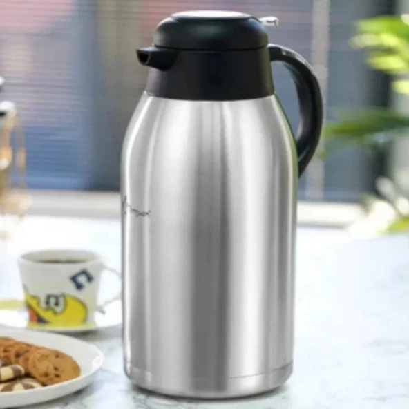 Penguen 1250Xs 2,5Lt İnox Mandallı Termos Zücc58232 - 6