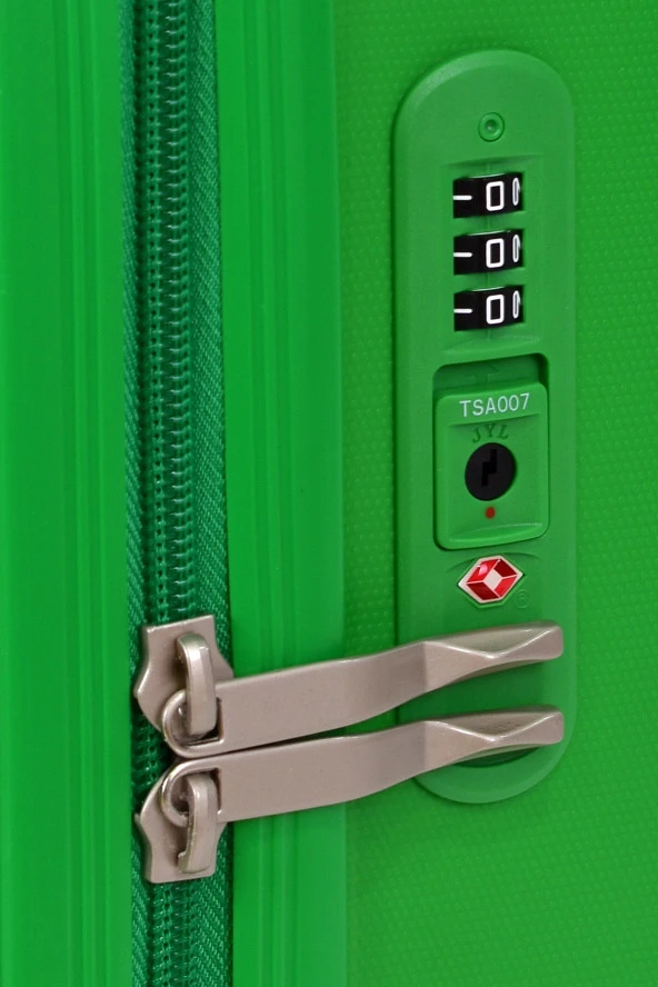 United Colors Of Benetton Orta Boy Kırılmaz Valiz Polipropilen Yeşil BNT1000 - Resim 5