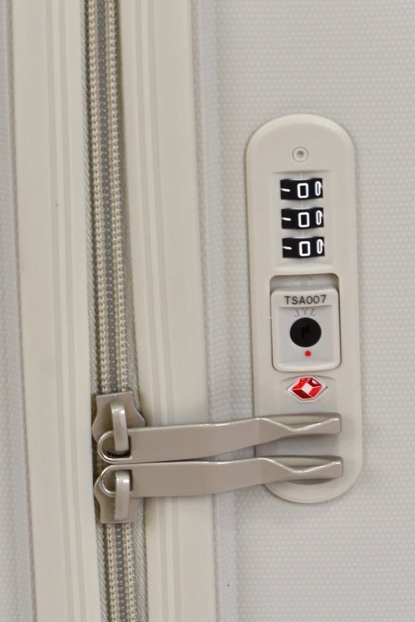 United Colors Of Benetton Kabin Boy Kırılmaz Valiz Polipropilen Bej BNT1000 - Resim 5