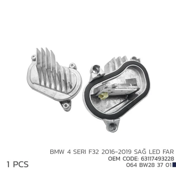 Bmw 4 Seri F32 2016-2019 Sağ Led Modül 63117493228