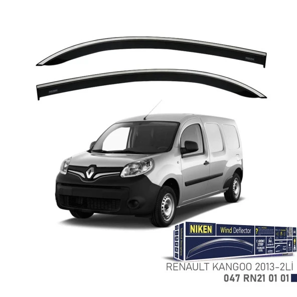 Niken Renault Kangoo 2013-Kromlu Cam Rüzgarlığı 2 Lİ