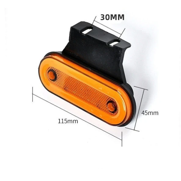 Side marker kasa lambası - sarı 24v 3w çakarlı adet / LAAM446 - 3