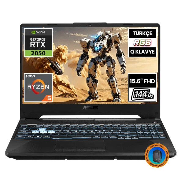 Asus TUF Gaming A15 FA506NF-HN050A8 Ryzen5 7535HS 16GB 2TBSSD RTX2050 15.6" FullHD FreeDOS Taşınabilir Bilgisayar-CNT009