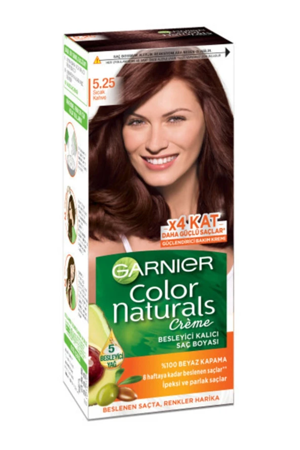 GARNIER NATUREL COLOR SAÇ BOYASI-5,25 SICAK KAHVE