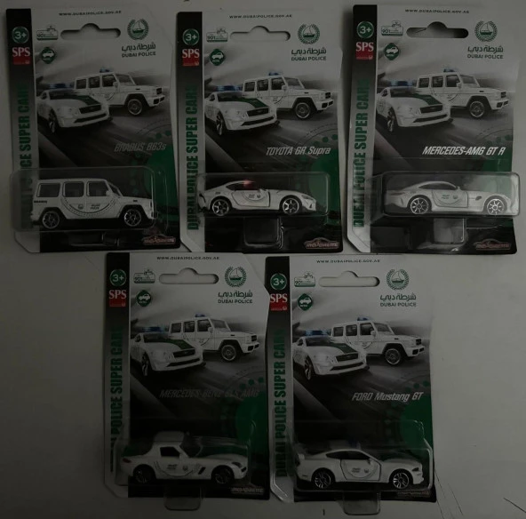 Majorette Dubai Police Super Cars 5'li Set