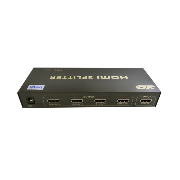 Beek 4 Port Ultra 4K HDMI Video Çoklayıcı, 4096 x 2160 piksel çözünürlük, HDMI 1.4, HDCP 1.4 (BS-104)