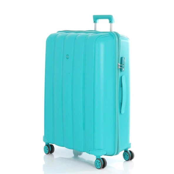 MÇS 3lü Set Kırılmaz Silikon Seyahat Valizi Bavulu V305 Cam Göbeği - Resim 5