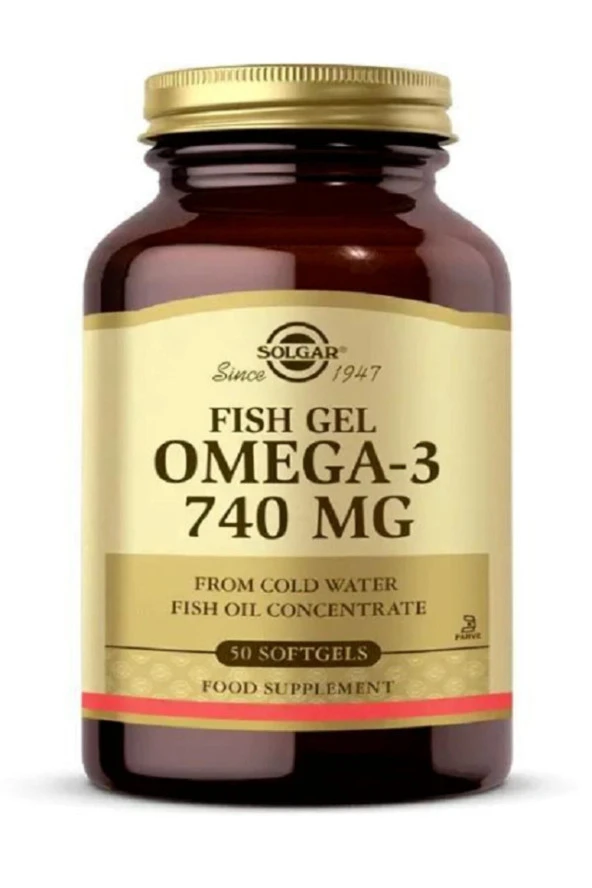 Solgar Omega 3 740 Mg Fish Gel 50 Softjel - Resim 4