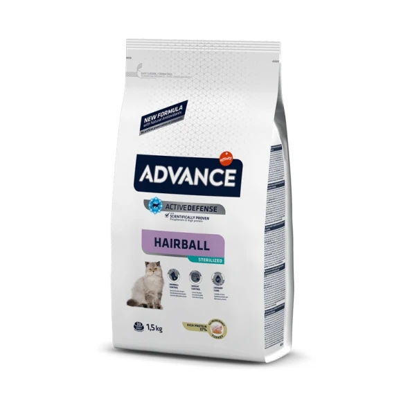 ADVANCE CAT STERİLİZED HAİRBALL KEDİ MAMASI 1.5 KG