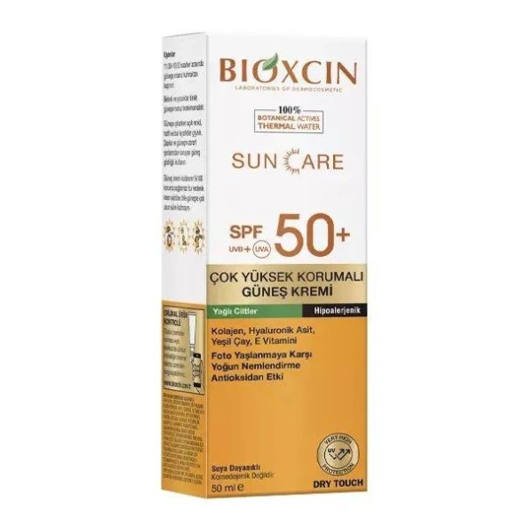 Bioxcin Sun Care Çok Yüksek Korumalı Yağlı Ciltler Için Güneş Kremi Spf 50+ 50 ml