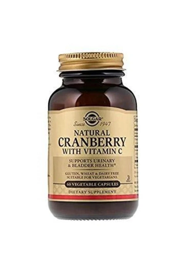 Solgar Cranberry with Vitamin C 60 Kapsül