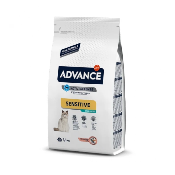 ADVANCE CAT STERİLİZED SALMON SENSİTİVE KEDİ MAMASI 1.5 KG