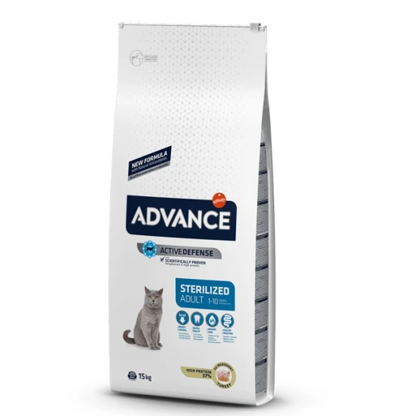 ADVANCE CAT STERİLİZED TURKEY 15 KG.