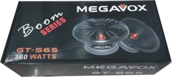 Megavox GT-S65 6,5"mıdrange 16 cm 360 Watt Boom Serıes Oto Hoperlör