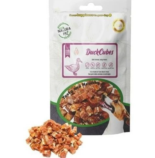 Eco Natura Pet Duck Cubes Yumuşak Ördekli Küp Köpek Ödülü 100 Gr