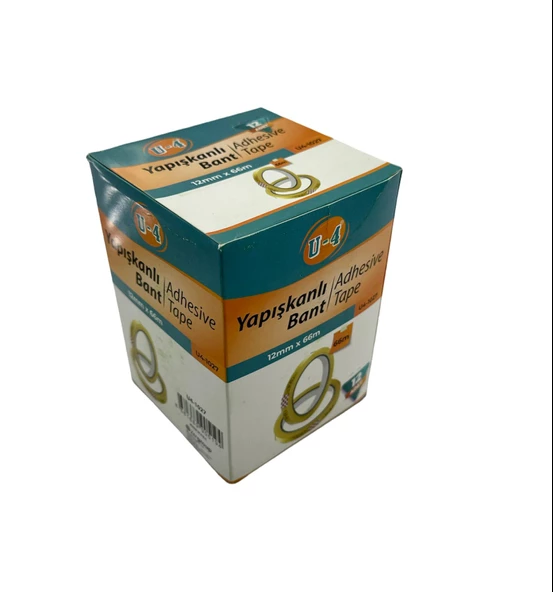 U-4 12x66 Metre Selofon Bant 12 Adetlik Kutu - 3